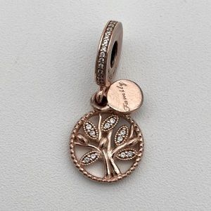 Pandora Family Heritage Rose Gold Dangle Charm.